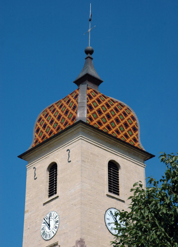 Clocher de Genevrey (70) photo M. Morlin