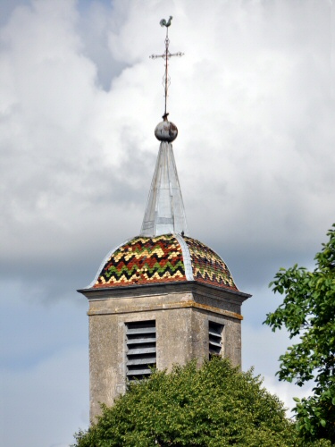Clocher de La Chassagne (39), photo M. Morlin