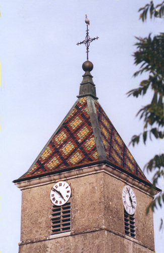 Clocher de Le Fied (39), photo M. Morlin