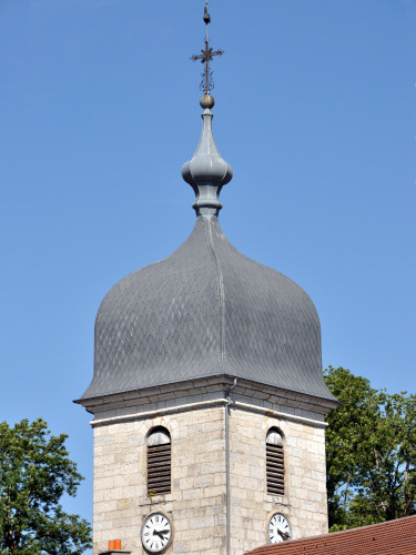 Clocher comtois de Mignovillard (39) photo M. Morlin