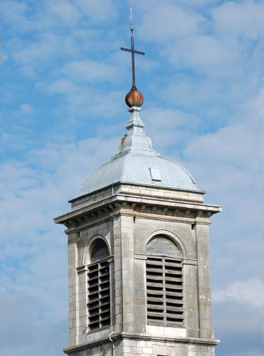 Clocher de Saint Aubin (39) photo M. Morlin