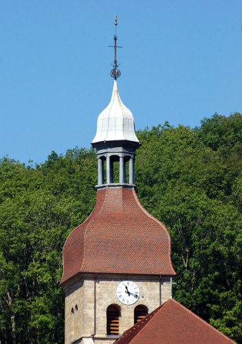 Clocher de Saint-Lothain (39) photo M. Morlin