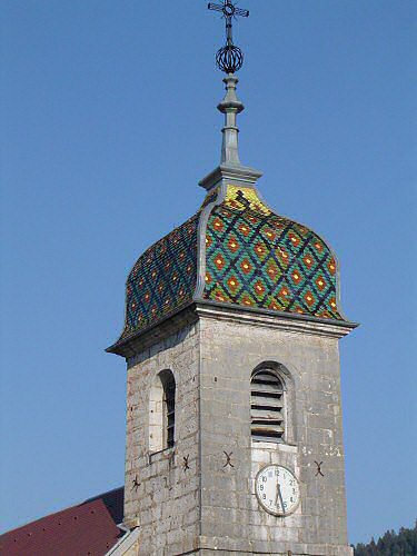 Clocher des Verrières-de-Joux (25) photo M. Morlin
