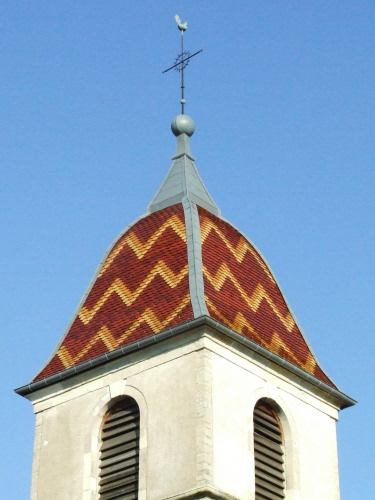 Clocher d'Auxange (39) photo M. Taland