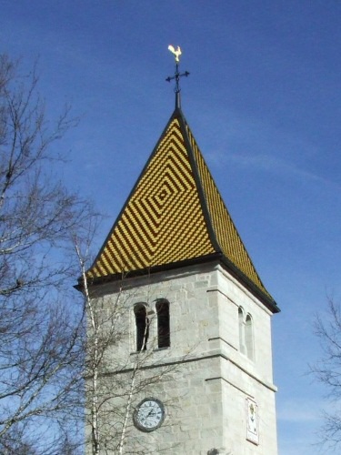 Clocher de La Brévine (Suisse) photo M. Taland
