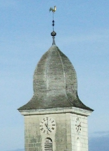 Clocher de La Chaux-du-Milieu (Suisse) photo M. Taland