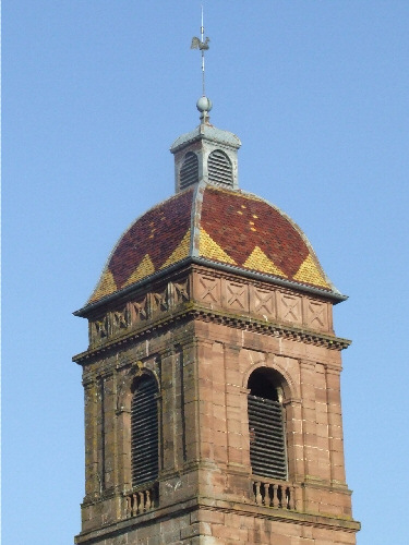 Clocher de Saint-Julien-lès-Montbéliard (25) photo M. Taland