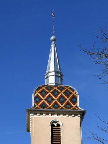 Clocher d'Ancier (70), photo Y. Bessero
