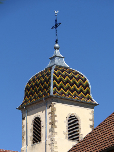 Clocher de Fleurey-lès-Faverney (70, photo Y. Bessero