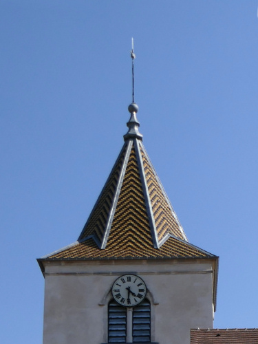 Clocher de Fresne-Saint-Mamès (70) photo Y. Bessero