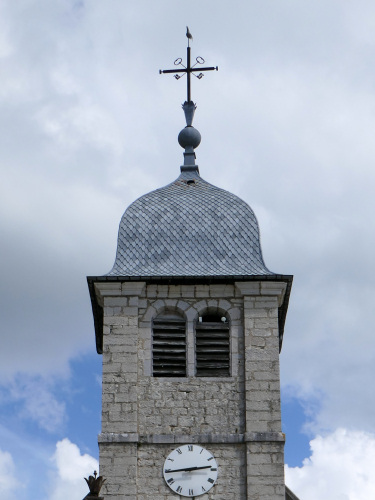 Clocher de La-Cluse-et-Mijoux, photo Y. Bessero