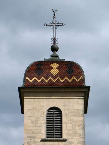 Clocher de Saint-Marcel (70) photo Y. Bessero