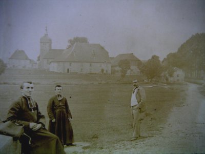 L'église de Bannans en 1903, collection O. Pernot