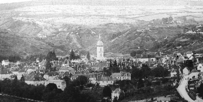 Clocher Baume-les-Dames à la fin du XIXe siècle, collection O. Pernot