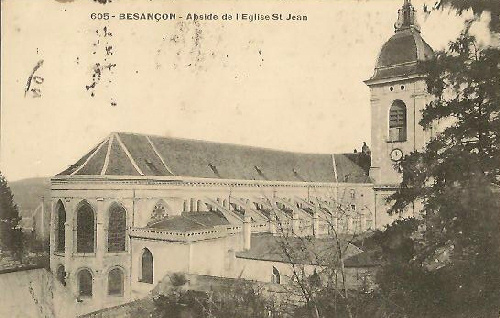 Vue de l'abside de la  cathédrale Saint-Jean en 1908, collection J. Masset