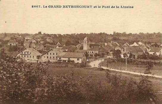 Vue de Béthoncourt en 1925, collection J. Masset