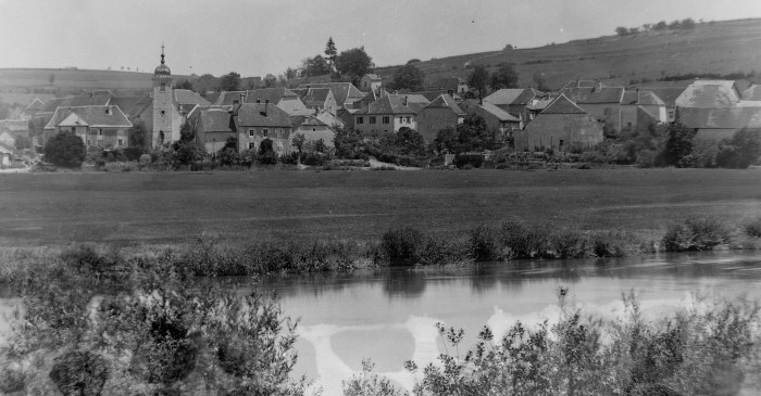 Le village de Blussans en 1895, collection O. Pernot