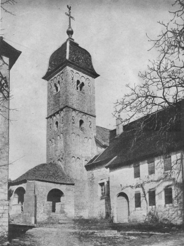 L'église de Boussières vers 1900, collection C. Morfaux