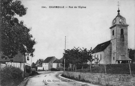 L'église de Charmoille vers 1900