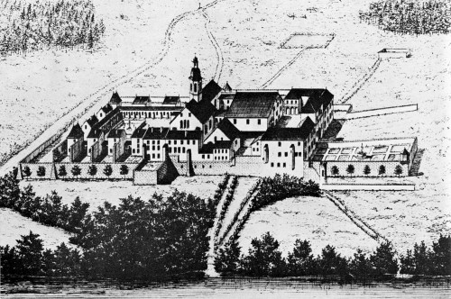 Vue cavalière de la chartreuse de vaucluse