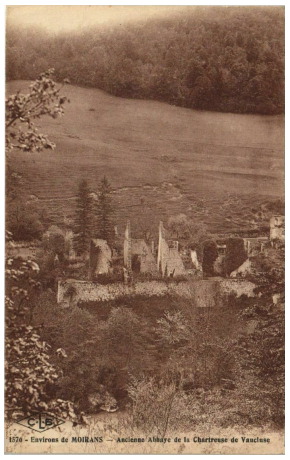 les ruines de la Chartreuse de vaucluses au début du XXème siècle