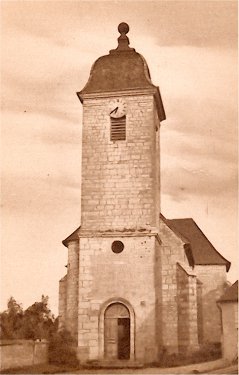 Clocher de Chassey-lès-Montbozon au début du XXe siècle