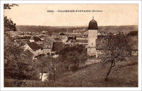 Colombier-Fontaine vers 1900,document Racines comtoises