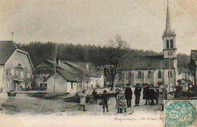 L'église de Damprichard au début du XXe siècle