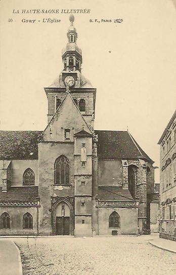 La basilique de Gray en 1915, collection J. Masset