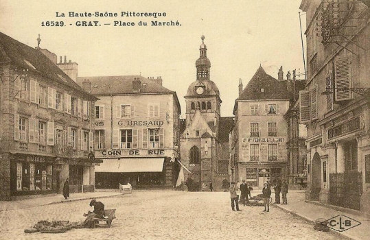 La basilique de Gray vers 1925, collection J. Masset