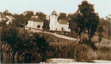 L'église de Guiseuil au début du XXè siècle, collection M. Morlin