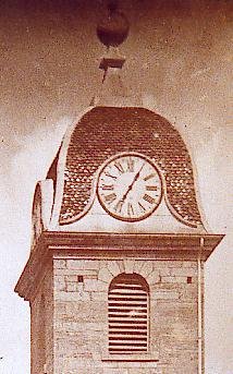Clocher de L'Isle-sur-le-Doubs en 1865 collection O. Pernot