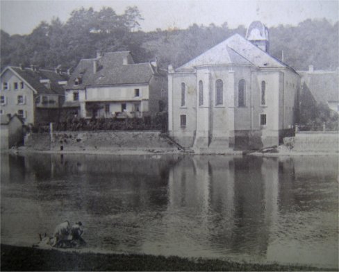 L'église de l'Isle-sur-le-Doubs en 1872, collection O. Pernot