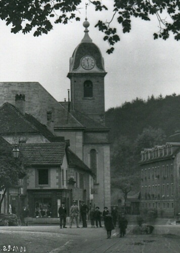 Vue de l'église en 1893, collection O. Pernot