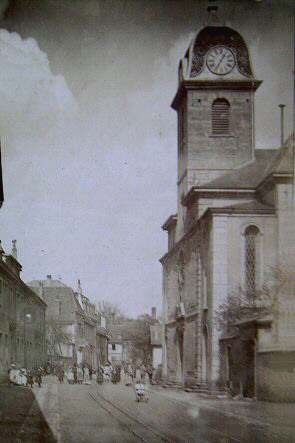 L'église en 1895, collection O. Pernot