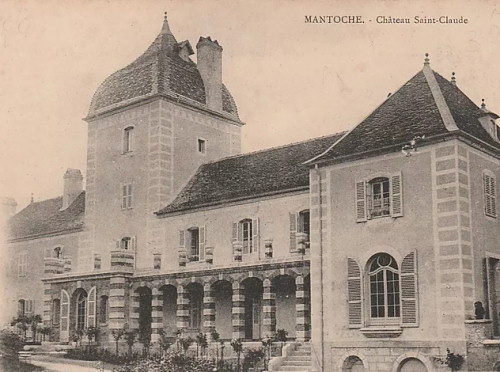 Château de Mnatoche vers 1900, carte postale