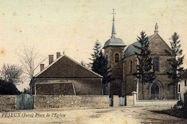 L'ancien clocher de Peseux, collection C. Cordier