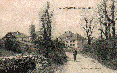 L'église de Plaimbois-du-Miroir au début du XXe siècle, collection G. Jeambrun