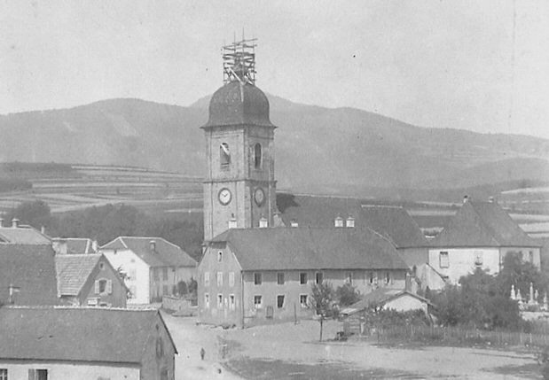 Clocher Plancher-Bas à la fin du  XIXe siècle, collection O. Pernot