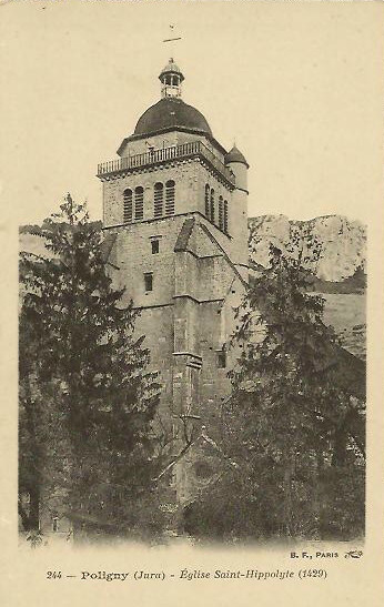 La Collégiale de Ploigny en 1912, collection J. Masset