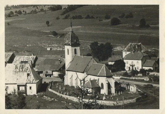 Rochejean restauré après l'incendie de 1961, photo studio Stainacre, Pontarlier