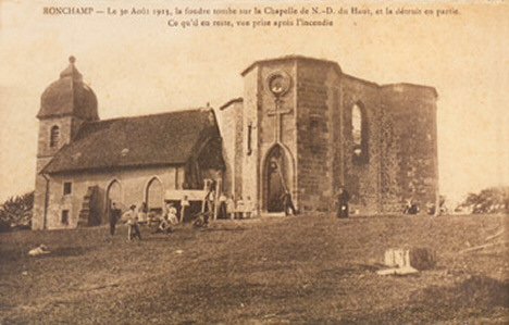 La chapelle de Ronchamp en 1913