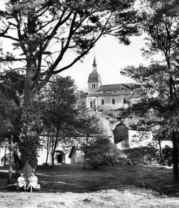 Le site de Rougemont  vers 1950, collection M. Morlin