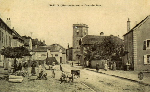 Saulx de Vesoul vers 1900, document J. Menneret