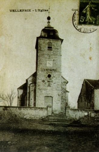 Ancien clocher de Vellefrie (70) collection J. Menneret