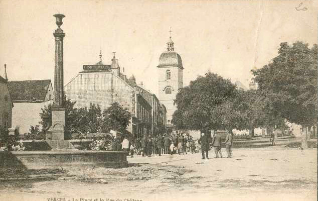 L'église de Vercel au début du XXe siècle