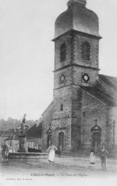 Eglise de Villars-le-Pautel vers 1900