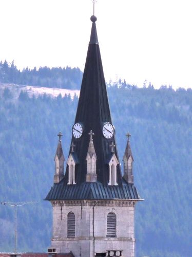 Clocher de Arc-sous-Cicon (25), photo P. Tuscher