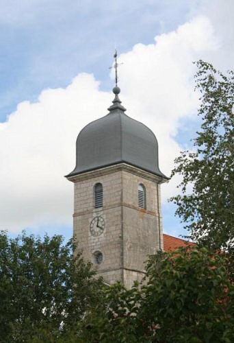 Clocher de Bief du Fourg (39) photo D. Cabaret