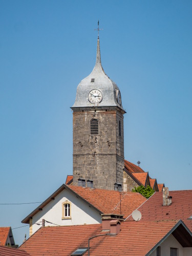 Clocher de Grand'Combe-Chateleu, photo M. Thievent